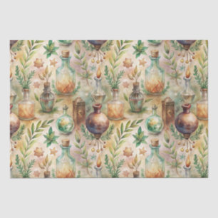 Vintage Apothekarflaschen Muster (2) Seidenpapier