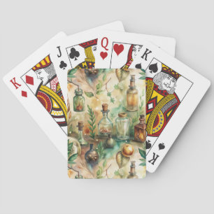 Vintage Apothekarflaschen Muster (2) Spielkarten