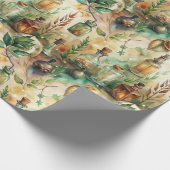 Vintage Apothekarflaschen Muster (3) Geschenkpapier (Ecke)