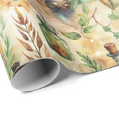 Vintage Apothekarflaschen Muster (3) Geschenkpapier (Rolleneckpunkt)