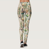 Vintage Apothekarflaschen Muster (3) Leggings (Rückseite)