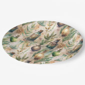 Vintage Apothekarflaschen Muster (3) Pappteller (Schrägansicht)