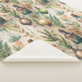 Vintage Apothekarflaschen Muster (3) Sherpadecke (3/4)