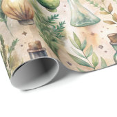 Vintage Apothekarflaschen Muster (4) Geschenkpapier (Rolleneckpunkt)