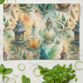 Vintage Apothekarflaschen Muster (4) Geschirrtuch (Gefaltet)