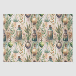 Vintage Apothekarflaschen Muster (4) Seidenpapier