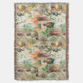 Vintage Apothekarflaschen Muster (5) Decke (Vorderseite Vertikal)