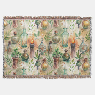 Vintage Apothekarflaschen Muster (5) Decke