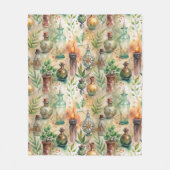 Vintage Apothekarflaschen Muster (5) Fleecedecke (Vorderseite)