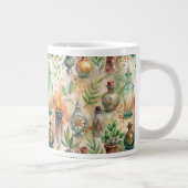 Vintage Apothekarflaschen Muster (5) Jumbo-Tasse (Rechts)