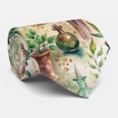 Vintage Apothekarflaschen Muster (5) Krawatte (Gerollt)