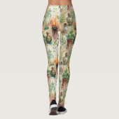 Vintage Apothekarflaschen Muster (5) Leggings (Rückseite)