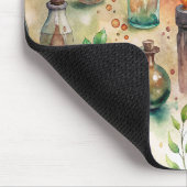 Vintage Apothekarflaschen Muster (5) Mousepad (Ecke)