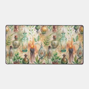 Vintage Apothekarflaschen Muster (5) Schreibtischunterlage