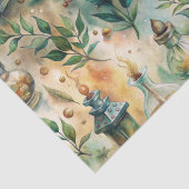 Vintage Apothekarflaschen Muster (5) Seidenpapier (Detail)