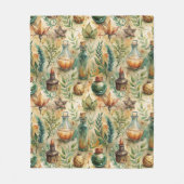 Vintage Apothekarflaschen Muster (6) Fleecedecke (Vorderseite)