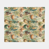 Vintage Apothekarflaschen Muster (6) Fleecedecke (Vorderseite (Horizontal))