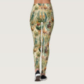 Vintage Apothekarflaschen Muster (6) Leggings (Rückseite)
