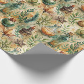 Vintage Apothekarflaschen Muster (9) Geschenkpapier (Ecke)