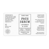 Vintage Apotheke 2 OZ Dropper Flasche Etikett (Vorne)