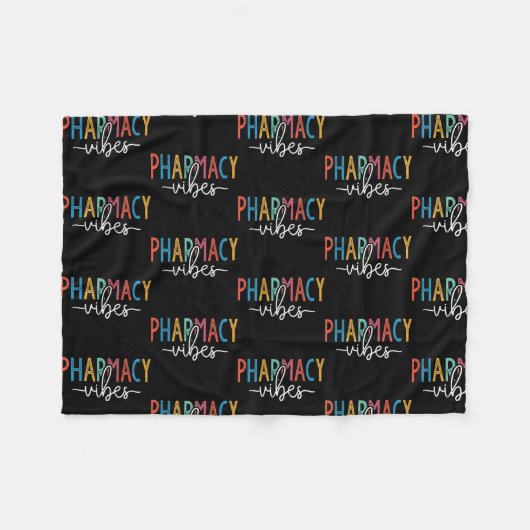 Vintage Apotheke Vibes  Fleecedecke (Vorderseite (Horizontal))