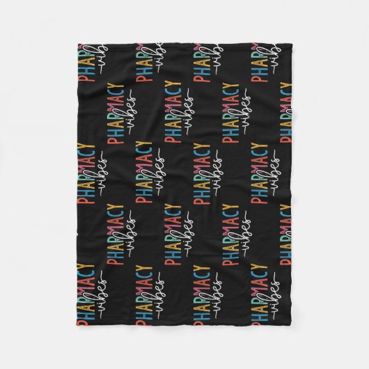 Vintage Apotheke Vibes  Fleecedecke (Vorderseite)