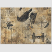 Vintage Apotheke-Zauberskriptdekoupage drucken Seidenpapier (Vorderseite)