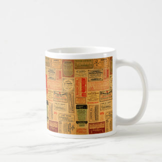 Vintage Apotheker-Aufkleber, Medizin, Steampunk Kaffeetasse