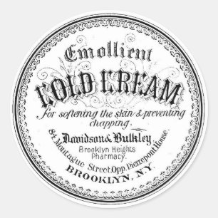Vintage Apotheker-Aufkleber Runder Aufkleber