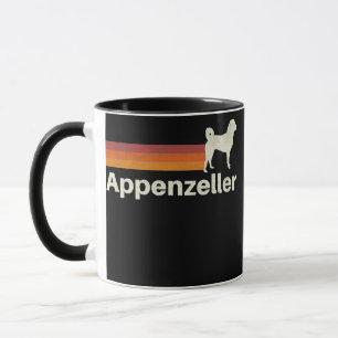 Vintage Appenzeller Retro Mama Papa Hund Tasse