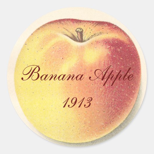 Vintage Apple Aufkleber (Vorderseite)