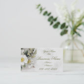 Vintage Apple Blossom Business Card Visitenkarte (Stehend Vorderseite)