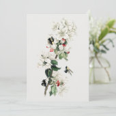 Vintage Apple Blossom-Illustration Einladung (Stehend Vorderseite)