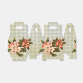 Vintage Apple Blossom & Kariert Geschenkschachtel (Ungefaltet)