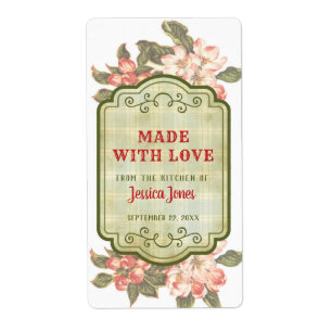 Vintage Apple Blossom & Kariert Mit Liebe herges