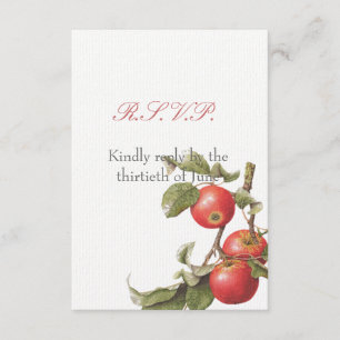 Vintage Apple Blossom RSVP Karte