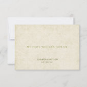 Vintage Apple Blossom Wedding RSVP Card Karte (Rückseite)