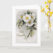 Vintage Apple-Blüten-Beileids-Karte Karte (Gelbe Blume)