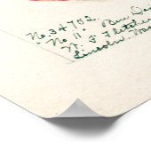 Vintage Apple Botanical Illustration Poster (Ecke)