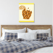 Vintage Apple Fine Art Leinwanddruck (Insitu (Schlafzimmer))