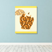 Vintage Apple Fine Art Leinwanddruck (Insitu (Holzboden))