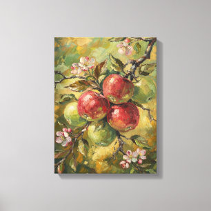 Vintage Apple Stillleben Leinwanddruck