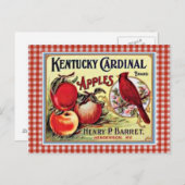 Vintage Apple-Werbekarte Postkarte (Vorne/Hinten)