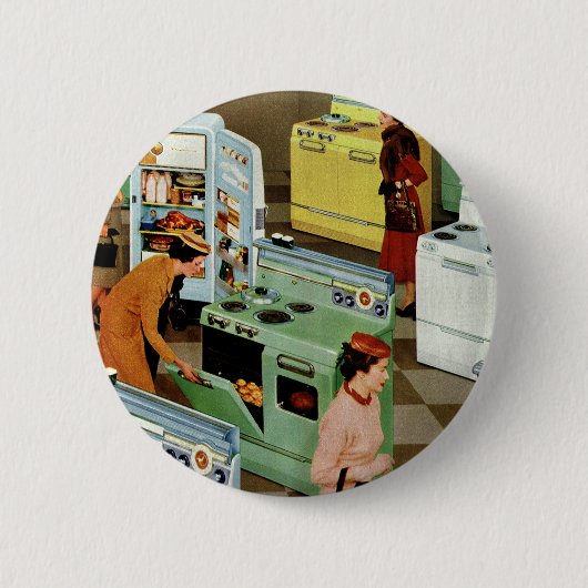 Vintage Appliance Showroom Store Business Retail Button (Vorderseite)