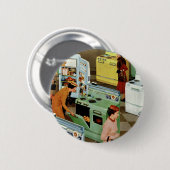Vintage Appliance Showroom Store Business Retail Button (Vorne & Hinten)