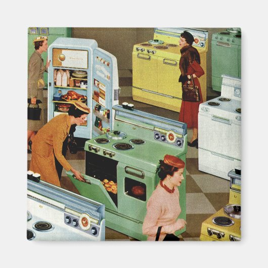 Vintage Appliance Showroom Store Business Retail Magnet (Vorne)