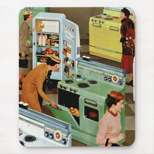 Vintage Appliance Showroom Store Business Retail Mousepad (Vorne)