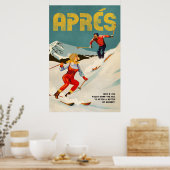 Vintage Apres Ski Pinakothek Züst Poster (Küche)