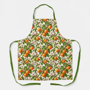 Vintage-Aprikosen-Botanik-Blumenmuster Schürze