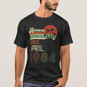 Vintage April 1974 38. Geburtstag Retro 38 Jahre a T-Shirt